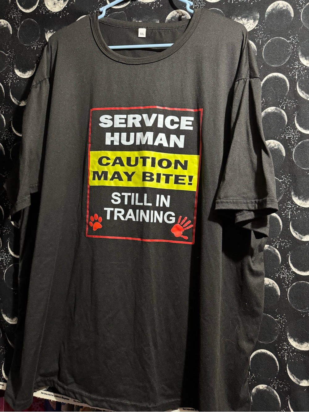 Black "Service Human" Graphic Tee - Still in Training